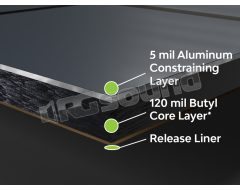 PRO X DYN10509 - Thick damping material for SPL and heavy-duty applications Dynamat