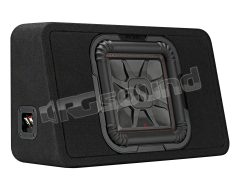 TL7T102 2 Ohm subwoofer in an easy-to-install slim enclosure Kicker