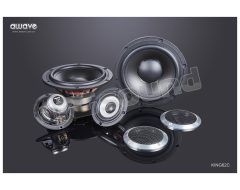 KING 62C 2-way active system with 165mm woofer and 87mm midrange with grilles Awave