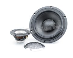 KING 62C 2-way active system with 165mm woofer and 87mm midrange with grilles Awave