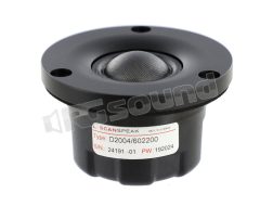 D2004/602200 20 mm 4ohm dome tweeter, neo magnet Scan Speak