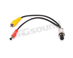 04158 Cavo adattatore Jack 4 poli > RCA+ALIM Phonocar