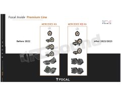 IS MBZ 100 v2 10cm 2-way Plug&Play speaker system for Mercedes Focal