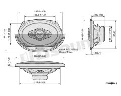 TS-A6971F 6x9" 5-way coaxial speakers Pioneer