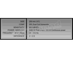 SX 250 D.1 SPL SUB Hertz