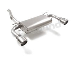 50.1104.43 Posteriore inox sdoppiato con terminali rotondi per Toyota e Subaru Ragazzon