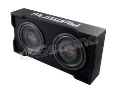 MF210Q-4 downfire enclosure with 25 cm (10'') subwoofer and passive radiator MUSWAY