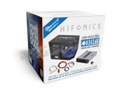 MBP1000.2 Kit with 2-channel amplifier, subwoofer in bandpass enclosure and wiring kit Hifonics
