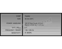 HT 20.4 20mm tweeter Hertz