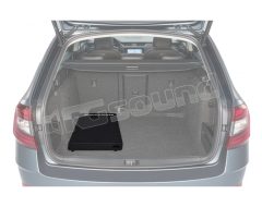 M-SW250A 10-inch (250mm) powered subwoofer in sealed enclosure, 350W RMS, for trunk Macrom