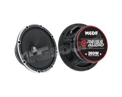 RS-M6DF 6.5" midrange with high-efficiency dust cap, 130 Watt RMS Reiss Audio