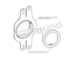 CFMK25 AUD.1 25 mm tweeter mounts with FlexMount technology for Audi Helix