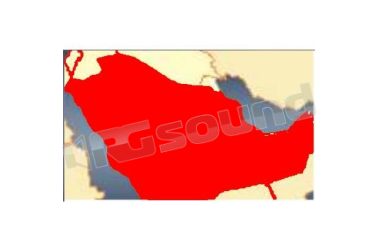 Mappa Arabia Saudita e Emirati Arabi per Geosat 6, Geosat 5, Geosat 4/2, Geosat 2, Motivo  AV Map