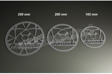 GP250 griglie 250 mm - acciaio inox Proaudio