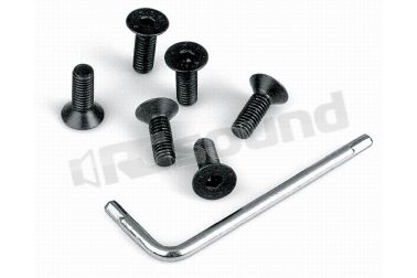 KV/M0 Kit Sei Viti Svasate a Brugola Nere 5x10 con Chiave Simoni Racing