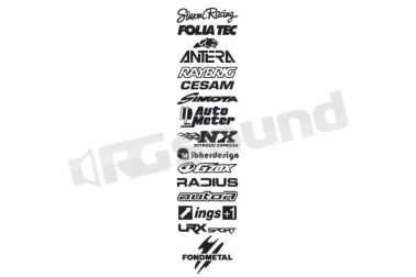 AD/SPONSOR-N Adesivo Sponsor stripe Simoni Racing