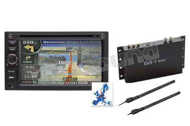 M-DVD5561R + mappa M-NV10I61 + DVB M-TVT300D + coppia antenne M-ATD20  Macrom