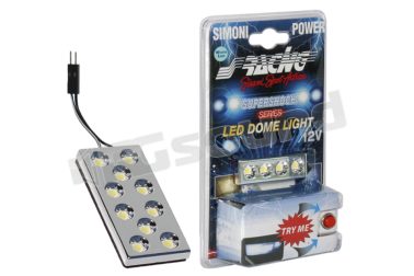 SSX/DL6-W Led dome light chrome - universale Simoni Racing