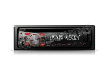 DEH-7300BT Sintolettore CD con controllo dell'iPod, porta USB anteriore, 3 uscite Pre-out RCA e Bluetooth Pioneer