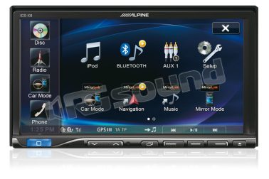 ICS-X8 monitor con MirrorLink Nokia e Samsung Galaxy S3 Alpine