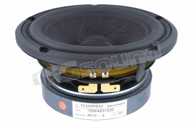 15W/4531G00 Midwoofer 150mm con il cono intagliato Scan Speak