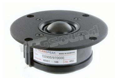 D2905/970000 coppia tweeter 28mm con cupola morbida, impedenza 6 Ohm Scan Speak