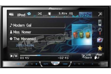 AVH-4400BT Unità principale AV 7 pollici con DVD + BLUETOOTH+ predisposizione per unità di Navigazione Pioneer
