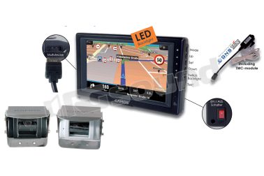 CNR-942 Navigatore 7" professionale con software e retrocamera Camos