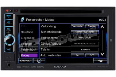 DDX-4021BT Sintolettore DVD/USB doppio DIN 6.1 Kenwood