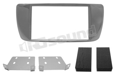 03599 Mascherina 2DIN dedicata per Giulietta dal 2010 Grigio metallizzato Phonocar