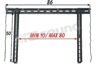 PS3 supporto da parete per TV LCD, TV LED Prandini