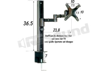 D04 braccio porta monitor Prandini