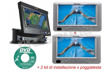 AVIC-X1R + 2 monitor AWD-W6200 + accessori  Pioneer