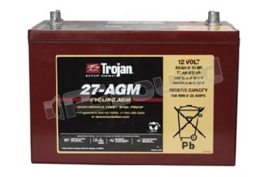 27-AGM 12V deep-cycle Trojan