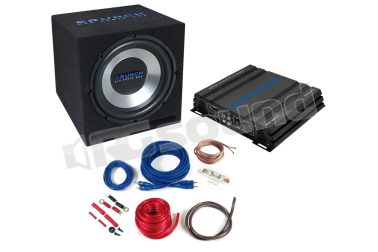 CBP1000 Kit Subwoofer + Amplificatore + Cablaggi Crunch