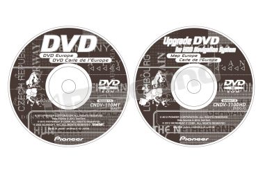 CNDV-1100HD DVD con mappe aggiornate Europa per AVIC-HD1BT/HD3/HD3-2 Pioneer