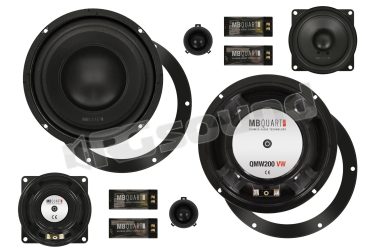 QM200.3 GOLF V kit altoparlanti 3 vie 200 mm per volkswagen 180W MB Quart