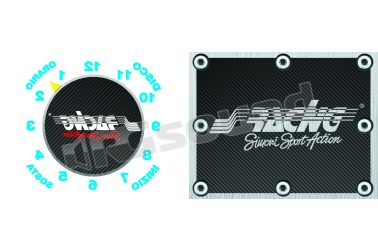 PBSR/5 Porta assicurazione adesivo Carbon Look Simoni Racing