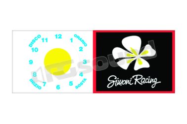 PBSR/6 Porta assicurazione adesivo Daisy Logo Simoni Racing