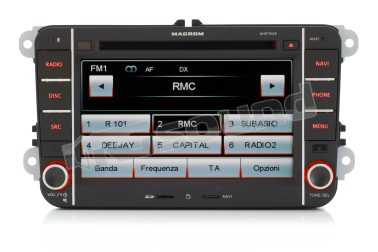 M-OF7020 monitor dedicato Volkswagen Seat Skoda con frontalino asportabile Macrom