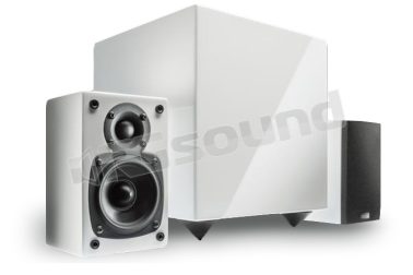 Mio Kit bianco high gloss - Sistema amplificato 2.1 Indiana Line