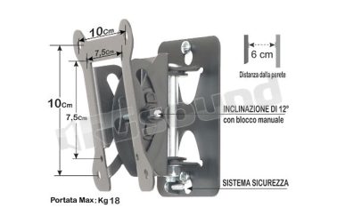 AL1 staffa per LCD, LED Prandini