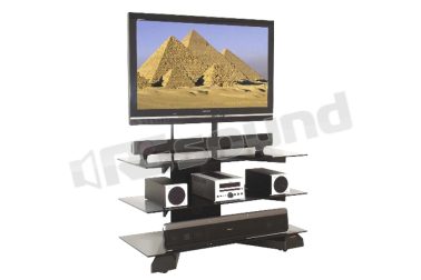 2120 mobile porta plasma, led o lcd - colore nero e vetri trasparenti Prandini