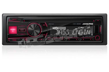 CDE-180RR illuminazione colore rosso Alpine