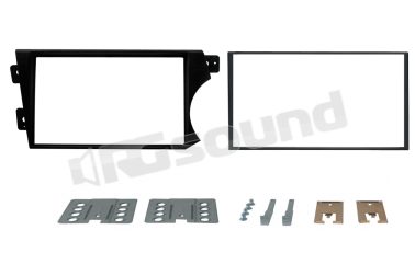 03638 mascherina 2DIN nera per SSANGYONG Actyon - Kyron2 Phonocar