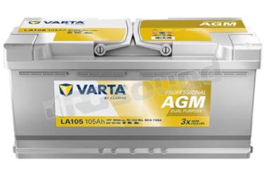 LA105 Start-Stop e uso misto AGM 840105095 Varta