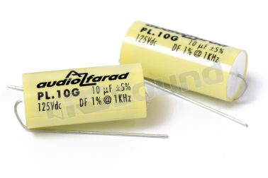 PL.10G-2 condensatori 10 microfarad poliestere 2pz AZ Audiocomp
