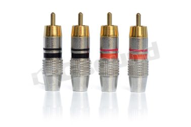YCD001 connettore RCA maschio 4 pz. Ciare