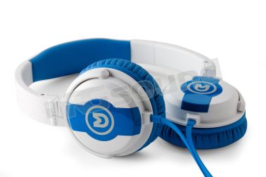 JOY30 cuffie colore bianco blu Macrom