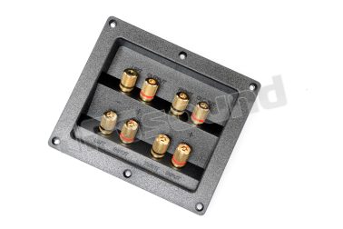 AT-80G vaschetta 8 contatti Bi-Wiring AZ Audiocomp